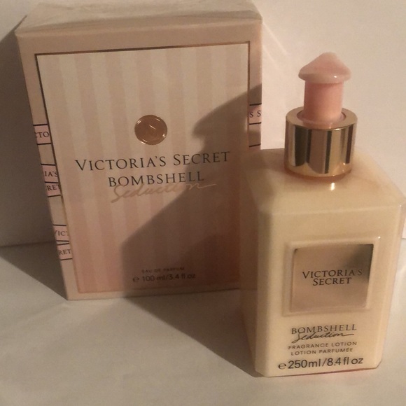 NWT Victoria’s Secret Bombshell Seduction 3.4 oz & Lotion 8.4 oz. In wrapping.
